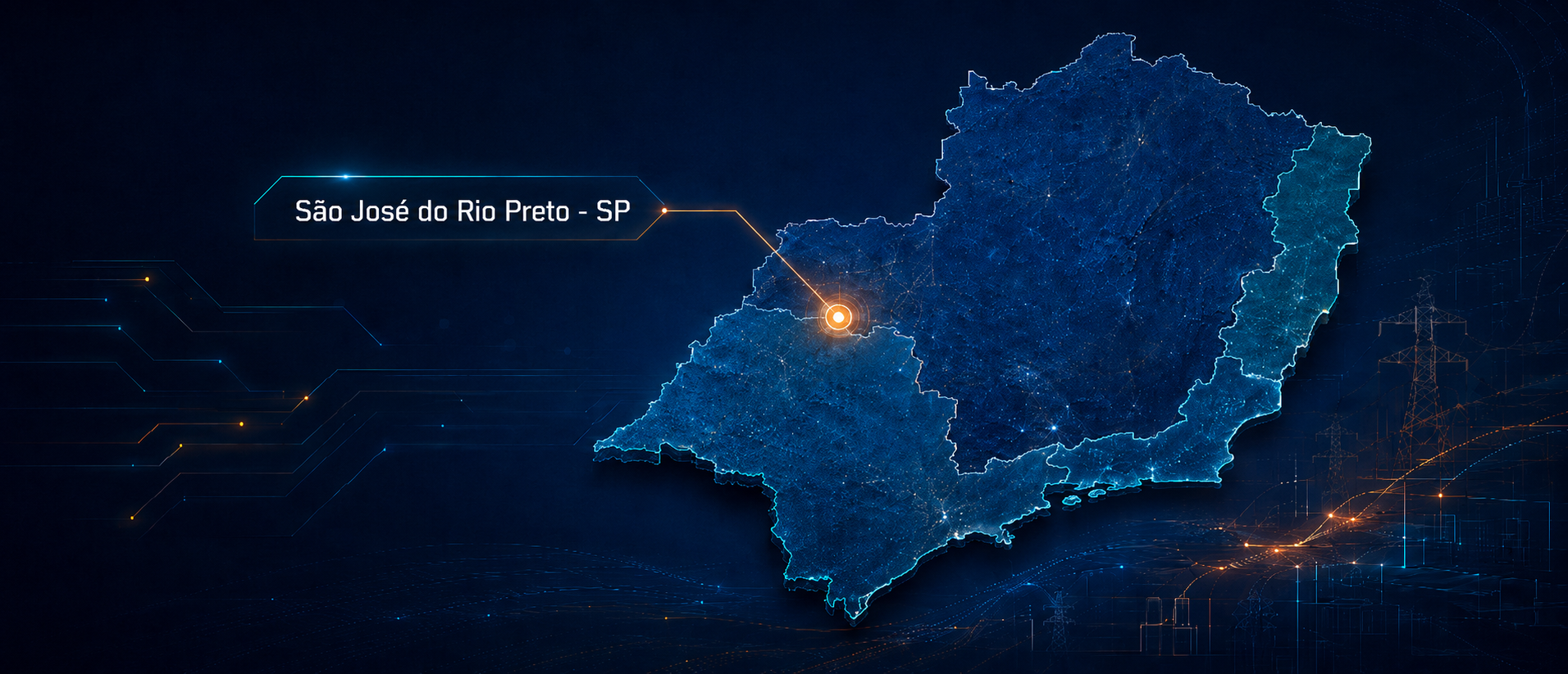 Mapa estilizado da região Sudeste do Brasil, destacando os estados de São Paulo, Minas Gerais, Rio de Janeiro e Espírito Santo, traçado cartográfico minimalista em tons de azul-petróleo e cinza-claro, com contornos finos e leve textura de grade, ilustração vetorial plana vista de cima